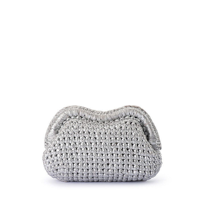 TAYLOR CROCHET CLUTCH - SILVER