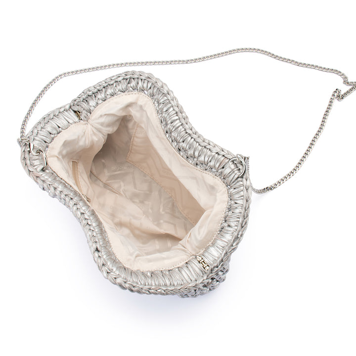 TAYLOR CROCHET CLUTCH - SILVER