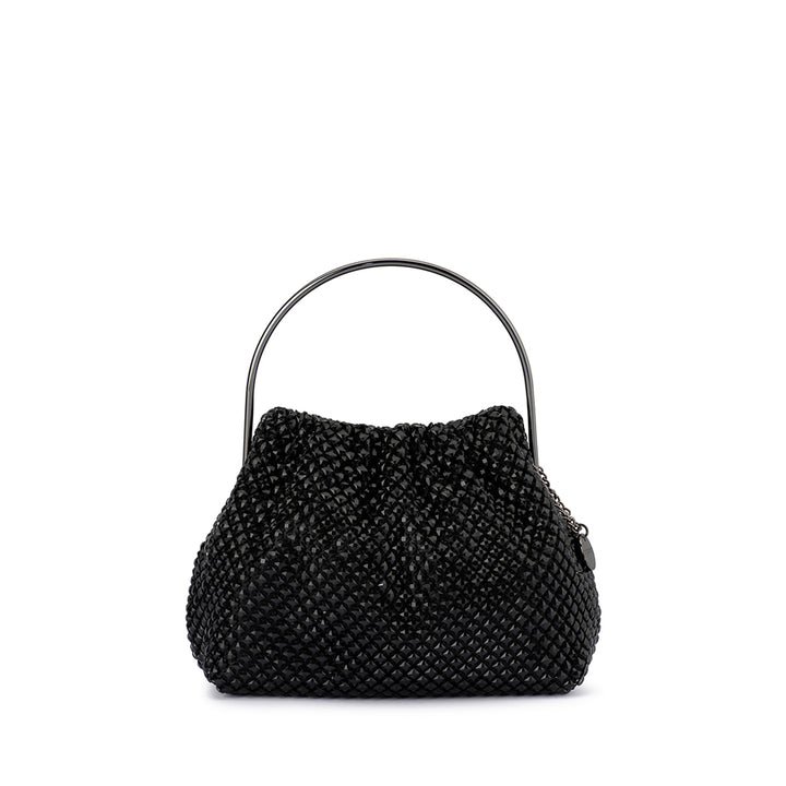WHITNEY CRYSTAL TOP HANDLE - BLACK