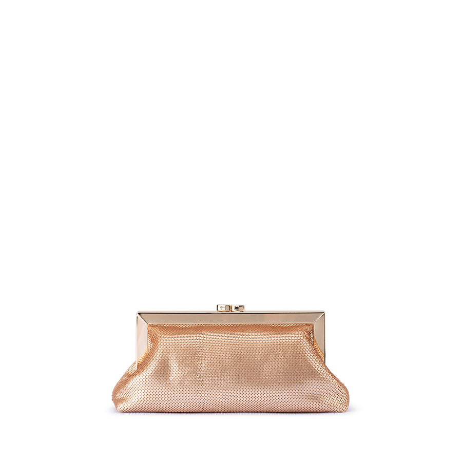 ZEPHYR SEQUIN CLUTCH - BLUSH