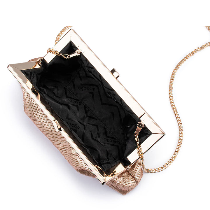 ZEPHYR SEQUIN CLUTCH - BLUSH