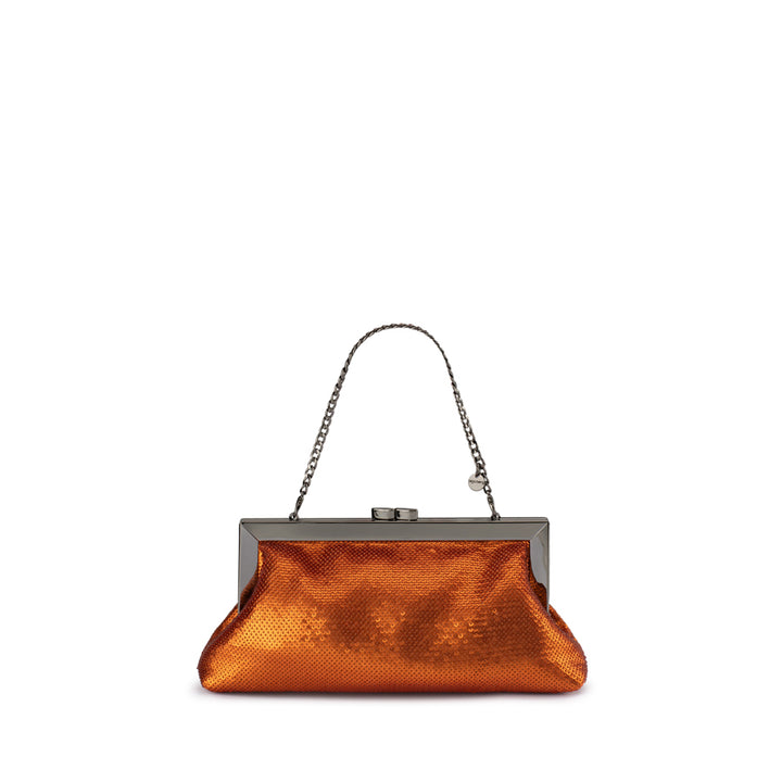 ZEPHYR SEQUIN CLUTCH - COPPER