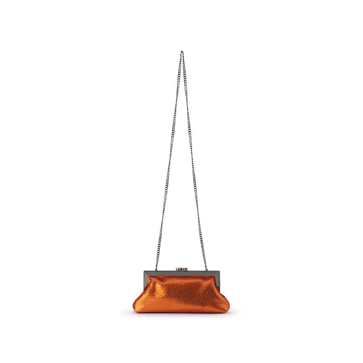 ZEPHYR SEQUIN CLUTCH - COPPER