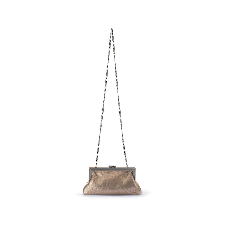 ZEPHYR SEQUIN CLUTCH - PEWTER