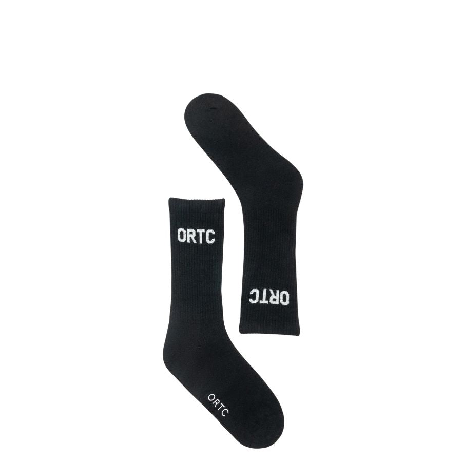 ORTC RIBBED SOCKS - BLACK