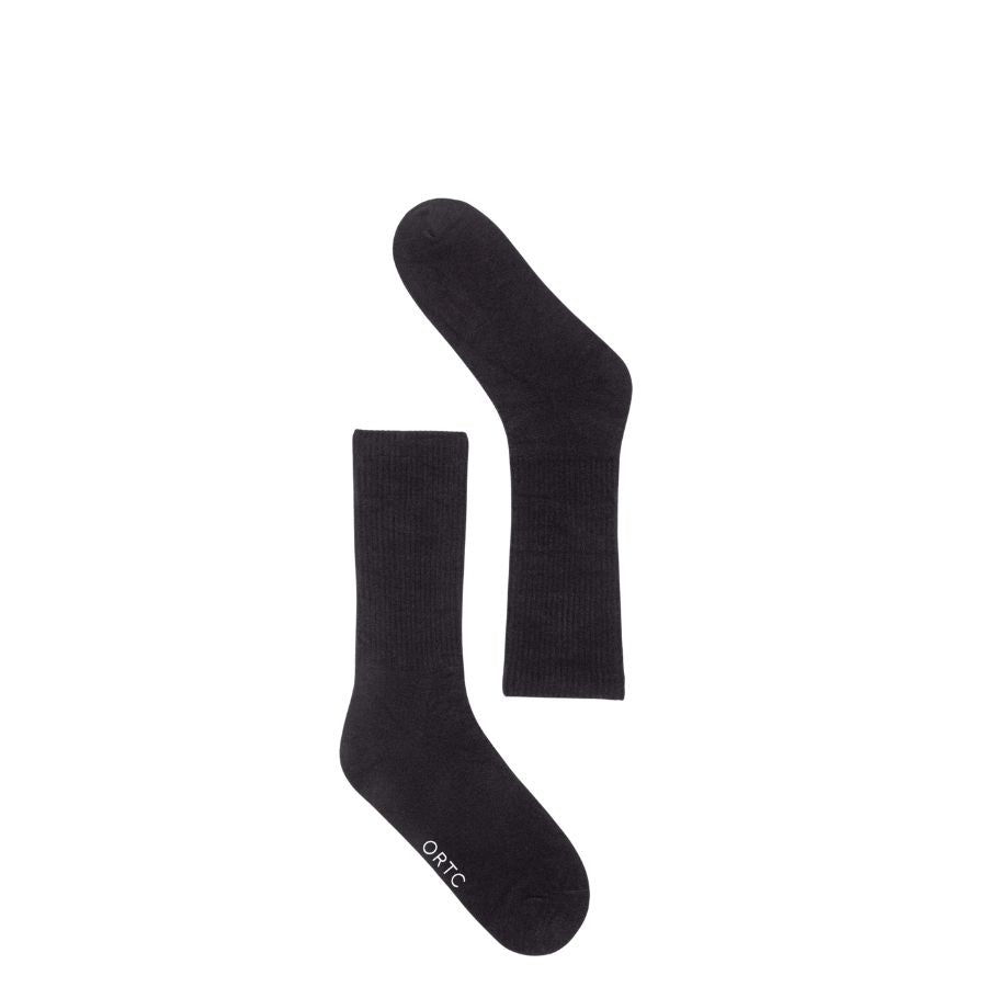 RIBBED SOCKS - BLACK