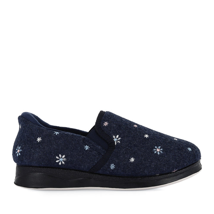 ELEANOR - NAVY FLOWER