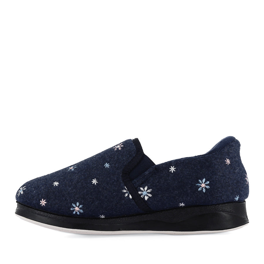 ELEANOR - NAVY FLOWER
