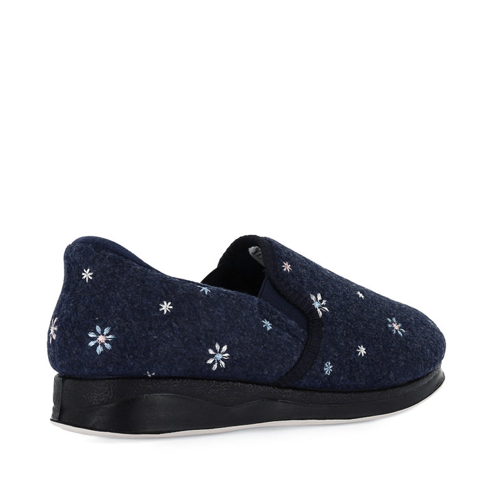 ELEANOR - NAVY FLOWER