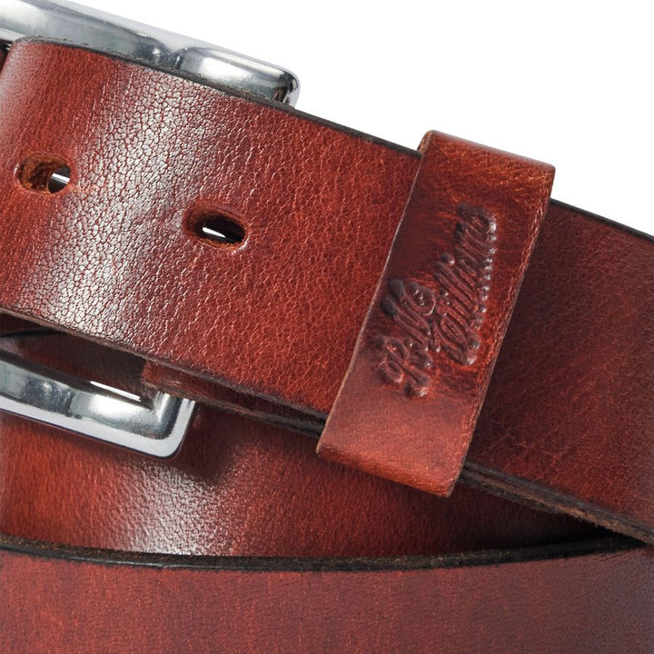 BERWICK BELT 1 1/4" DOUBLE BUTT LEATHER - MID BROWN