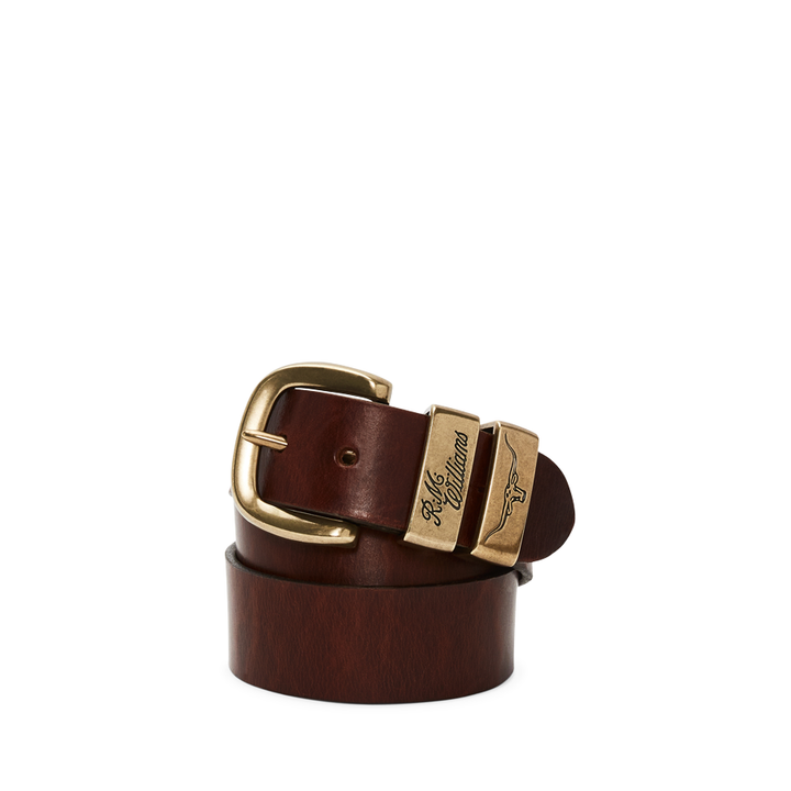 DROVER BELT 1 1/2" DOUBLE BUTT LEATHER - MID BROWN