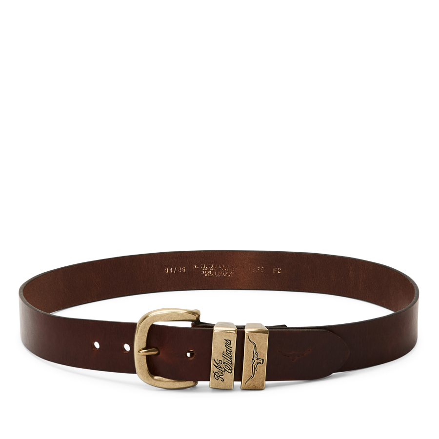 DROVER BELT 1 1/2" DOUBLE BUTT LEATHER - MID BROWN