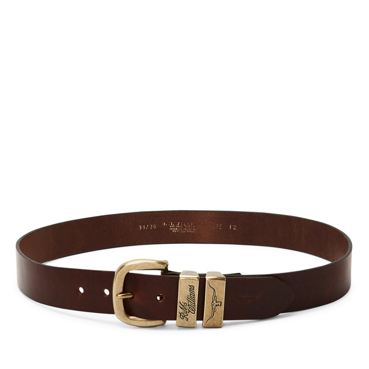 DROVER BELT 1 1/2" DOUBLE BUTT LEATHER - MID BROWN