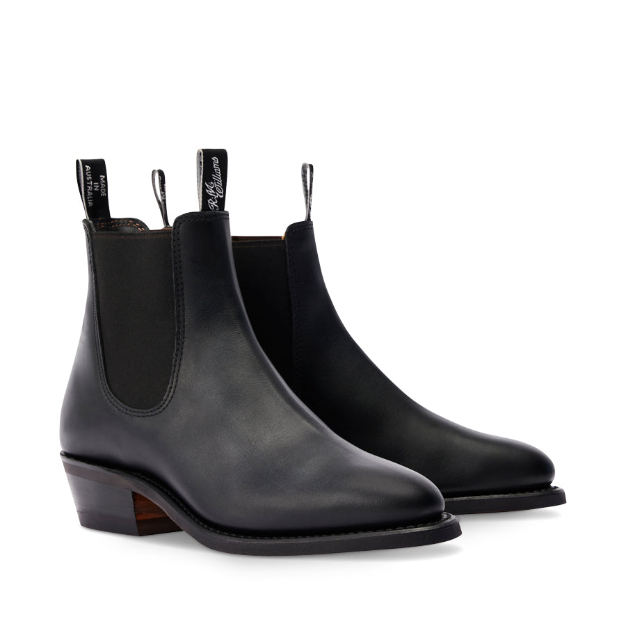 LADY YEARLING BOOT D - BLACK LEATHER