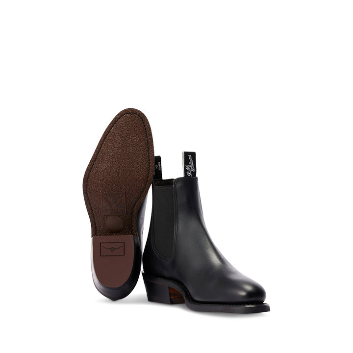 LADY YEARLING BOOT D - BLACK LEATHER