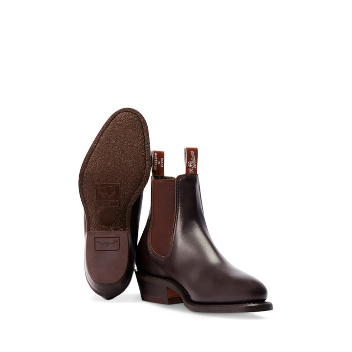 LADY YEARLING BOOT D - CHESTNUT LEATHER