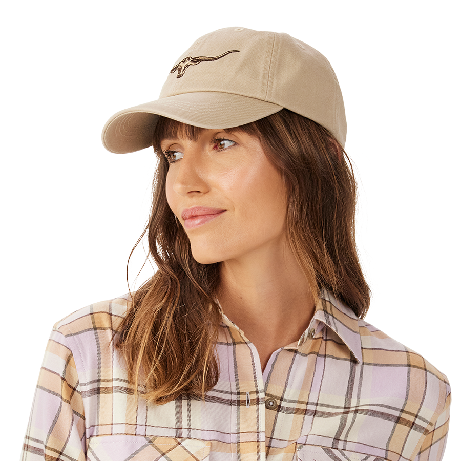 LONGHORN TWILL CAP - ECRU