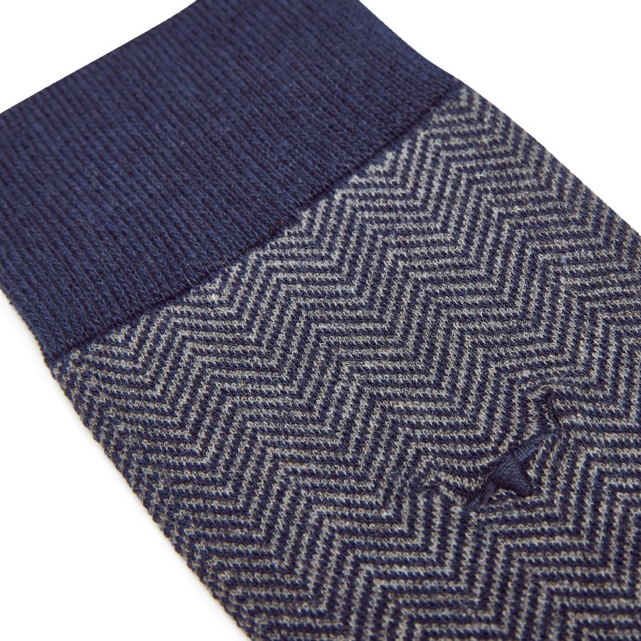 NELSON SOCK - GREY/NAVY
