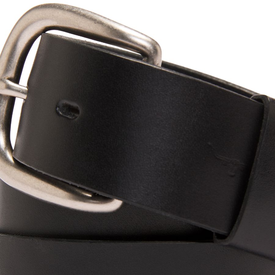 TRADITIONAL BELT 1 1/2" DOUBLE BUTT LEATHER - BLACK