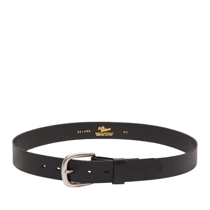 TRADITIONAL BELT 1 1/2" DOUBLE BUTT LEATHER - BLACK