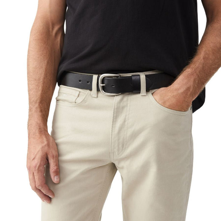 TRADITIONAL BELT 1 1/2" DOUBLE BUTT LEATHER - BLACK