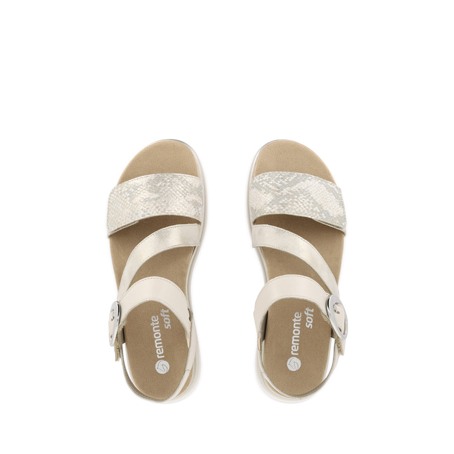 DEVON D1J64 - OFF WHITE GOLD LEATHER