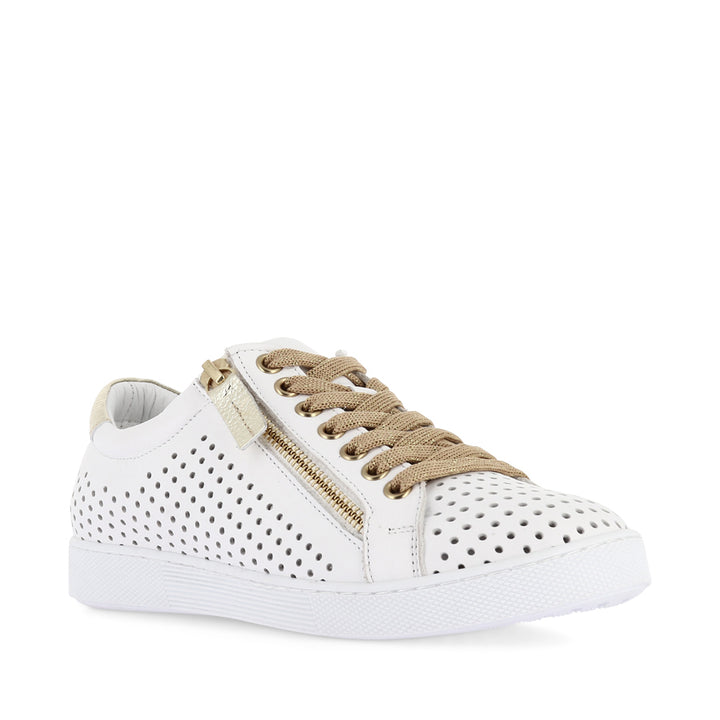 TEMPLE - WHITE/SOFT GOLD LEATHER