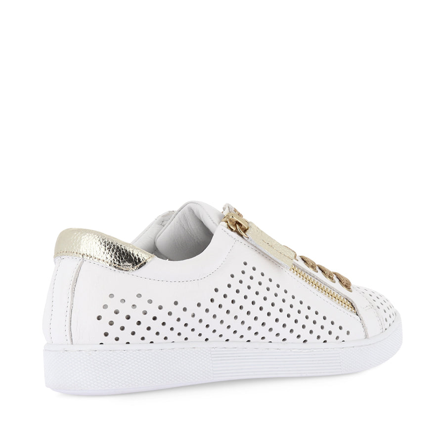 TEMPLE - WHITE/SOFT GOLD LEATHER