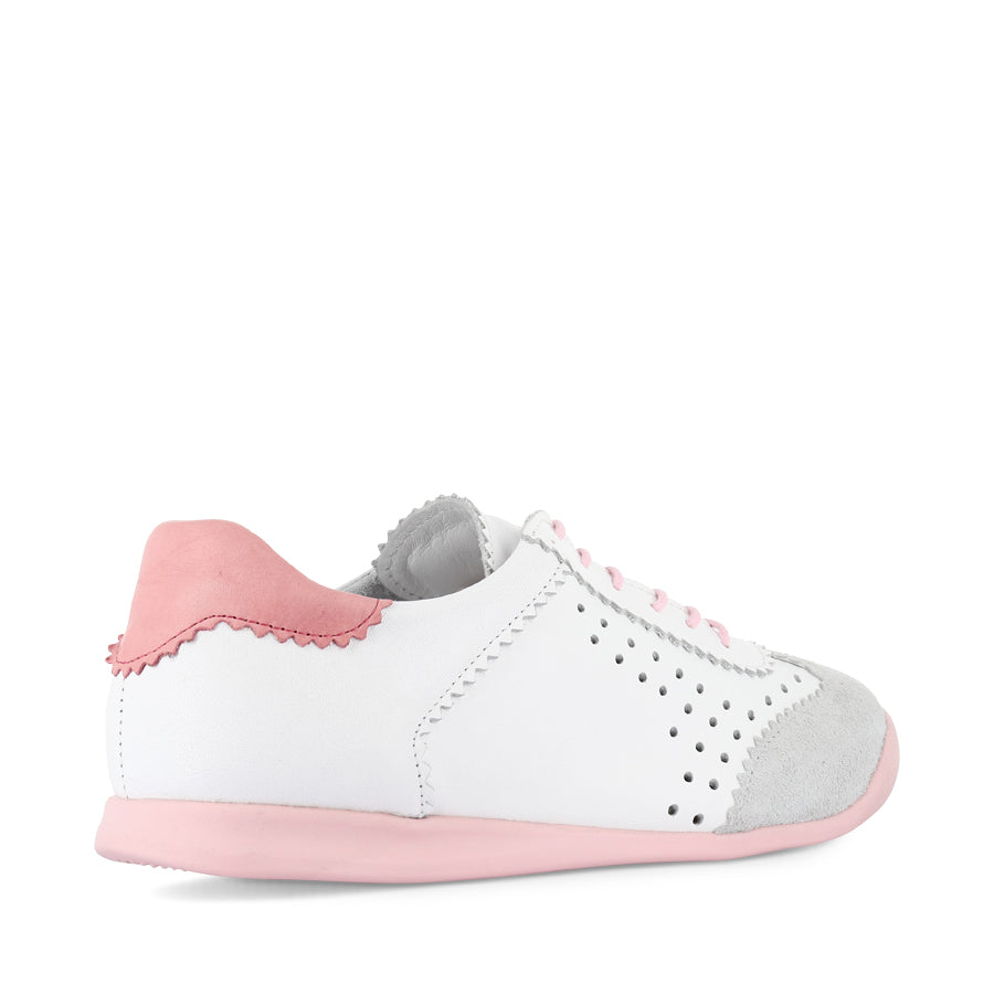 TERRA PUNCHED - WHITE COMBO LEATHER
