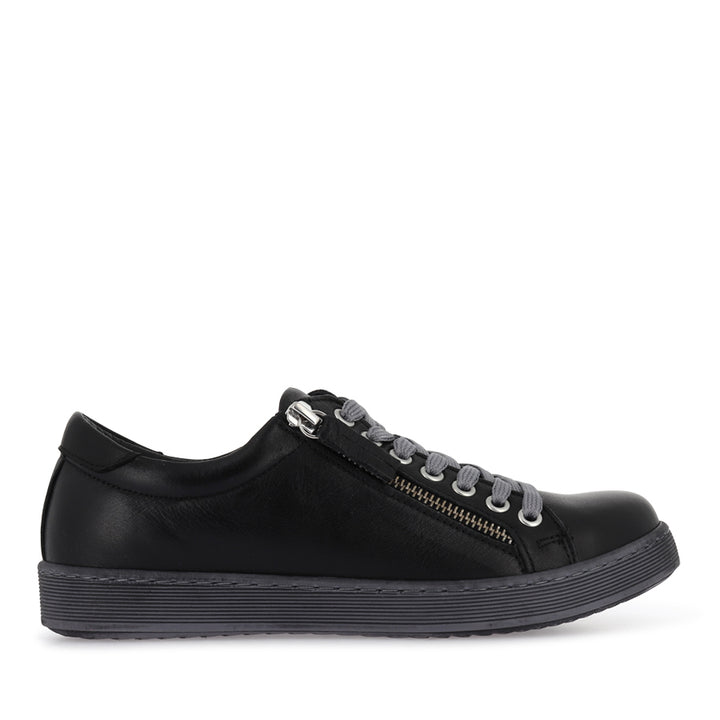 TOKEN - BLACK LEATHER/GREY SOLE