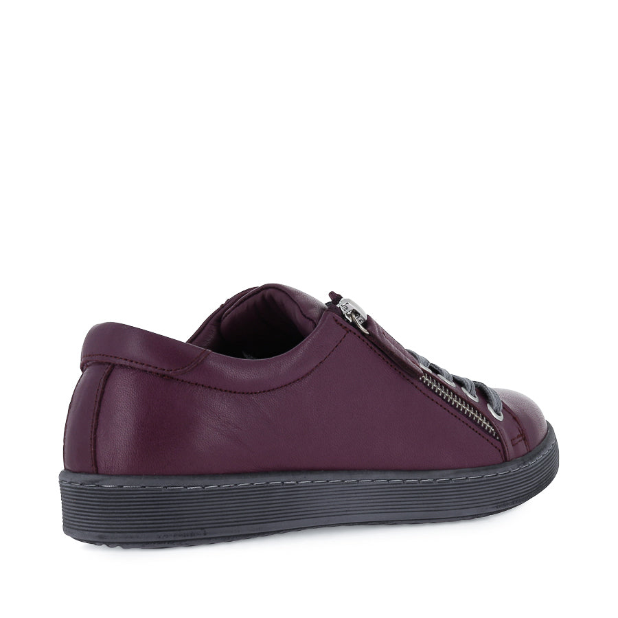 TOKEN - PLUM LEATHER/GREY SOLE