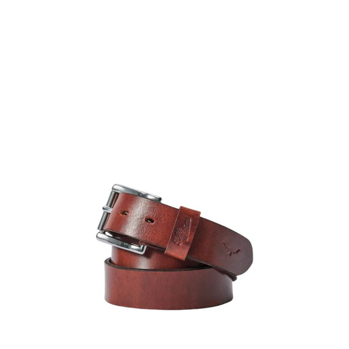 BERWICK BELT 1 1/4" DOUBLE BUTT LEATHER - MID BROWN