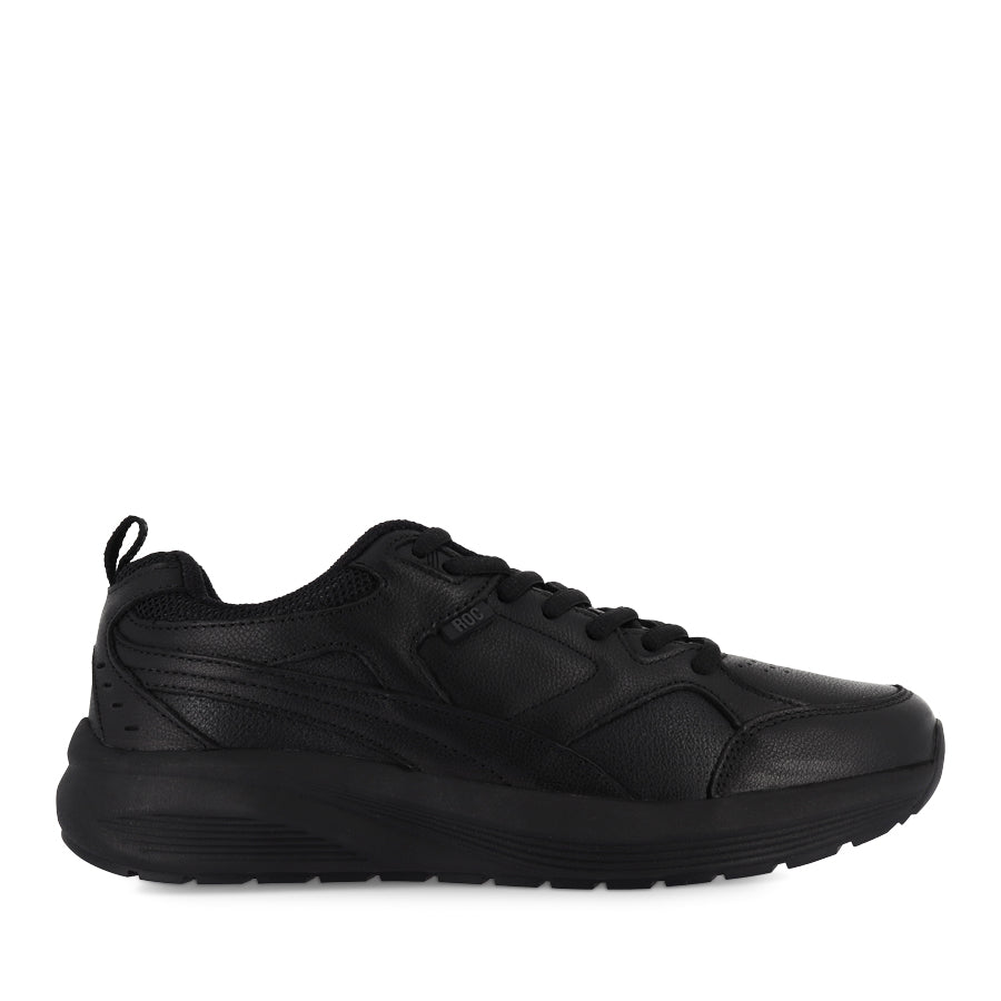 VECTOR SNR - BLACK LEATHER – Evans Shoes