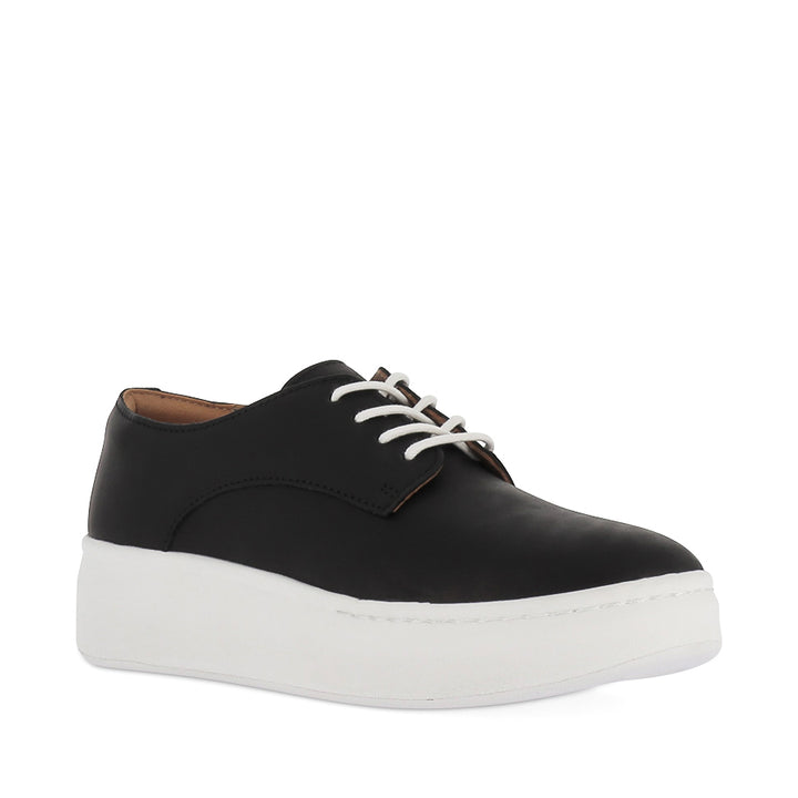 DERBY CITY LACEUP - BLACK LEATHER