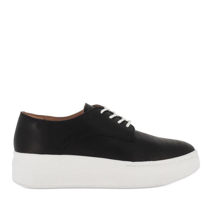 DERBY CITY LACEUP - BLACK LEATHER