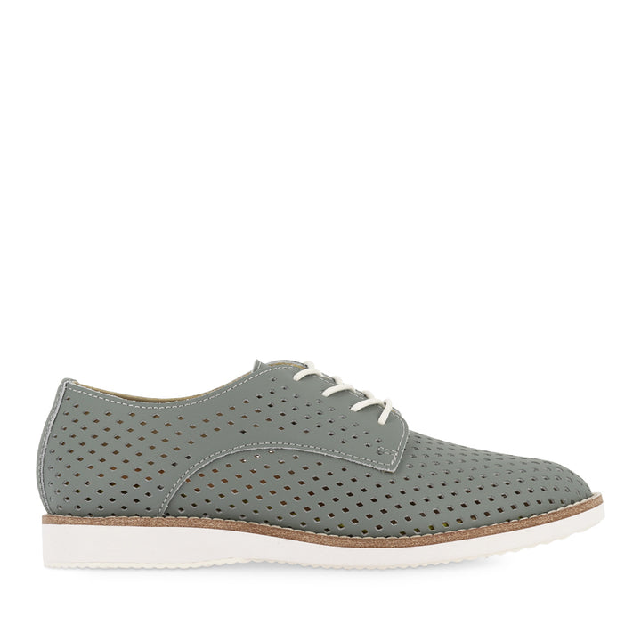 DERBY PUNCH REC - SAGE GREEN LEATHER