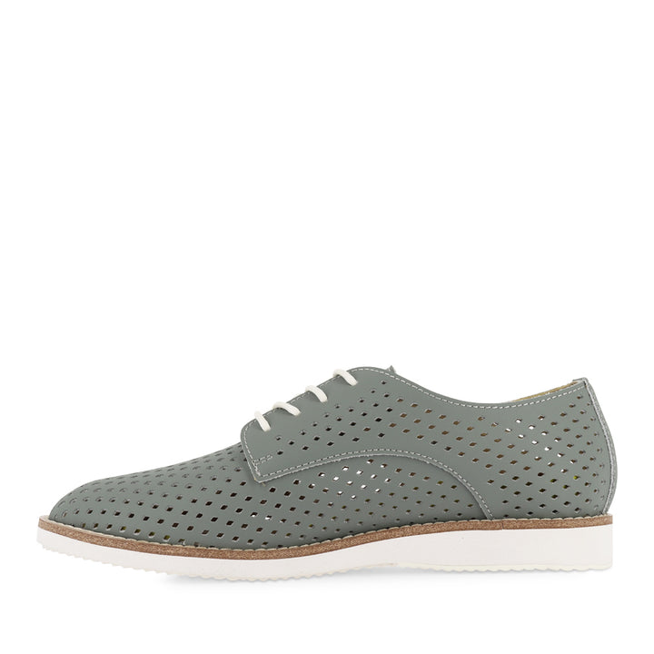 DERBY PUNCH REC - SAGE GREEN LEATHER