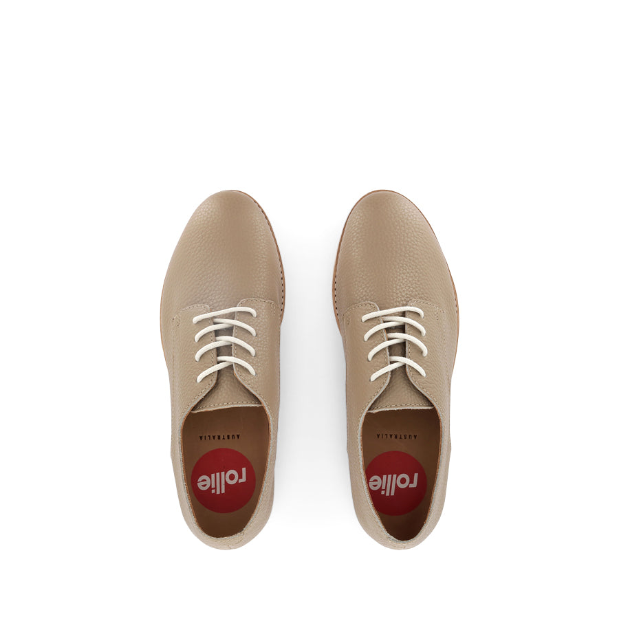 DERBY SUPER SOFT - TAUPE LEATHER