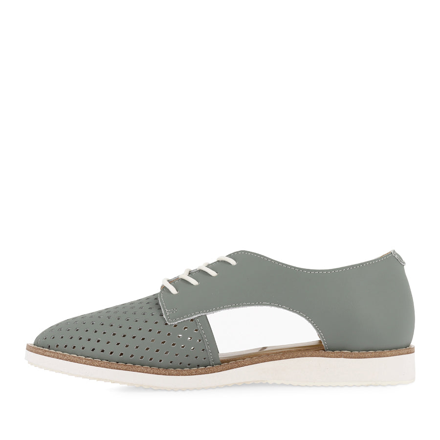 SIDECUT PUNCH REC - SAGE GREEN LEATHER