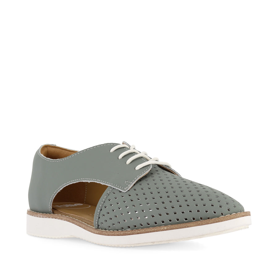 SIDECUT PUNCH REC - SAGE GREEN LEATHER