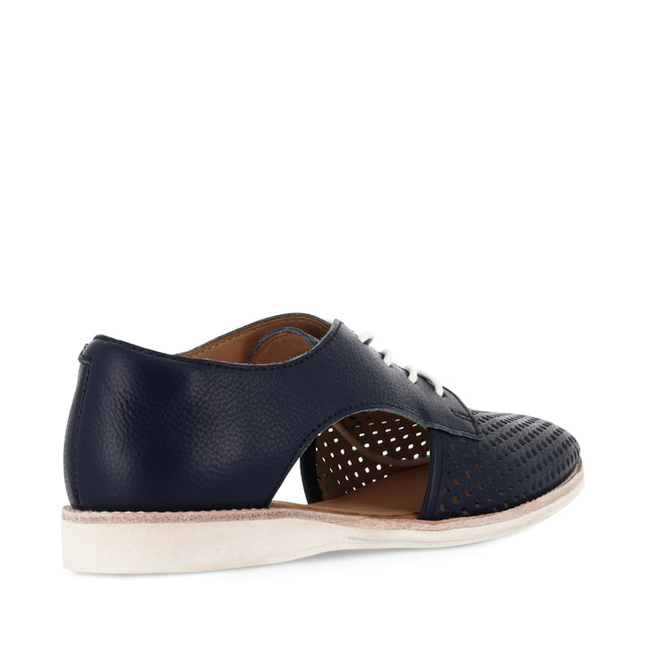 SIDECUT PUNCH - NAVY TUMBLE LEATHER