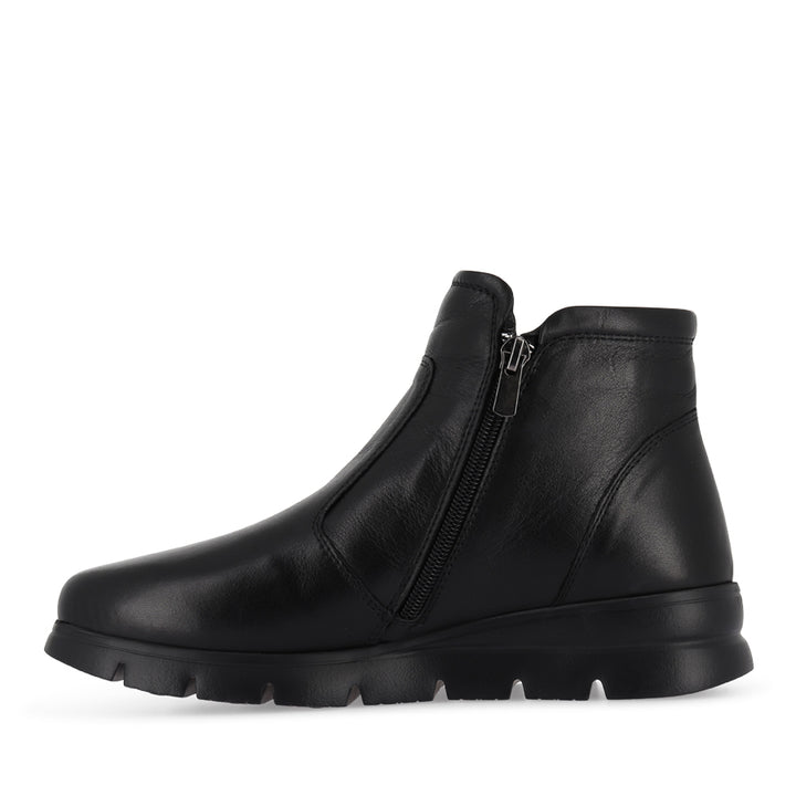 EDDIE - BLACK BLACK LEATHER