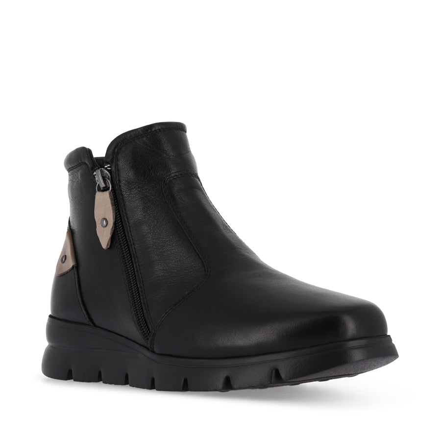EDDIE - BLACK BLACK LEATHER