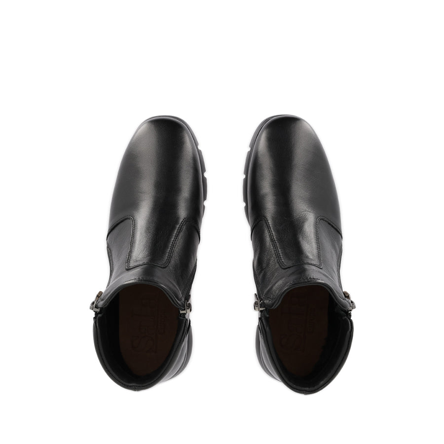 EDDIE - BLACK BLACK LEATHER