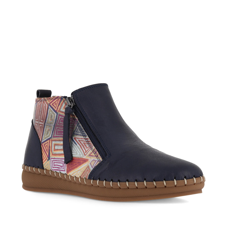 REGAN - DEEP OCEAN MOSAIC LEATHER