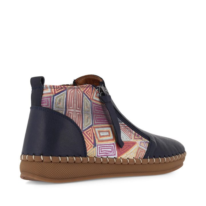 REGAN - DEEP OCEAN MOSAIC LEATHER