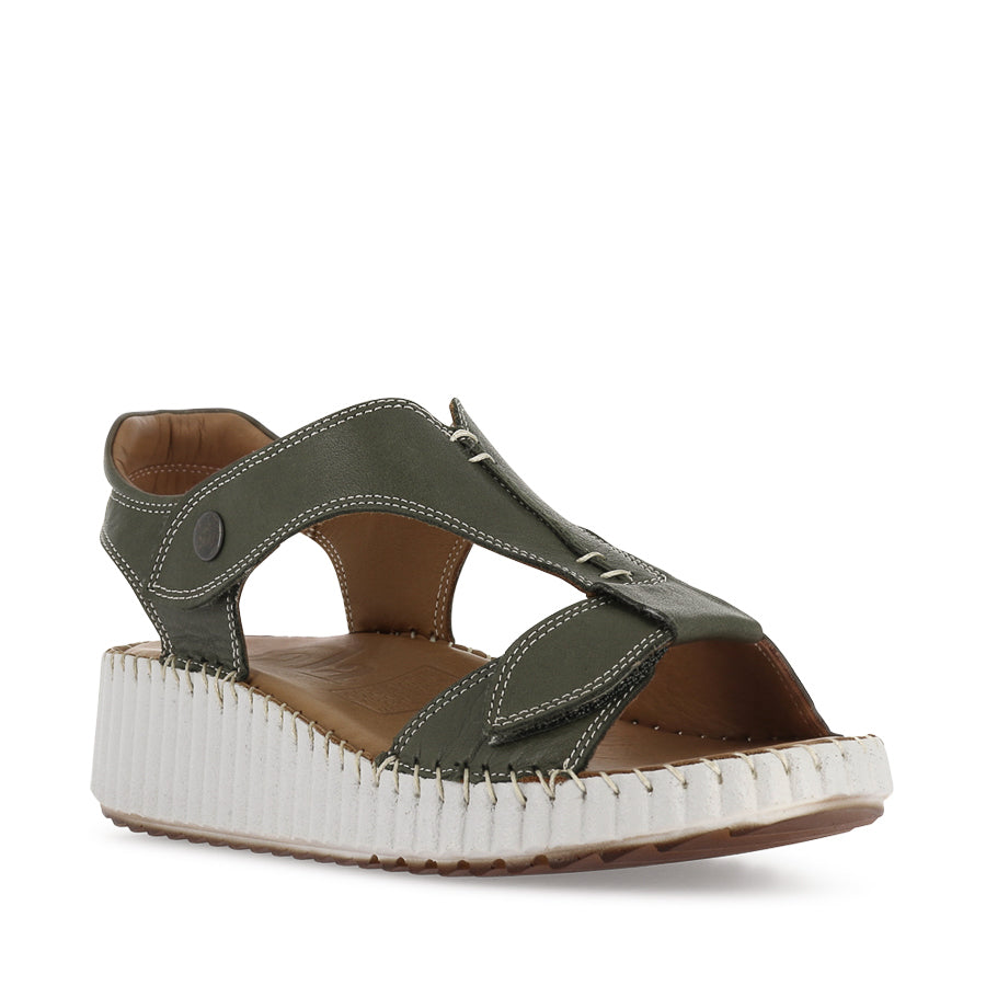 SOFIE - DARK OLIVE LEATHER