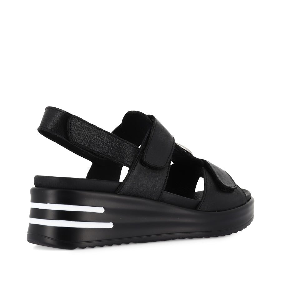 SASSON XW - BLACK LEATHER/BLACK SOLE