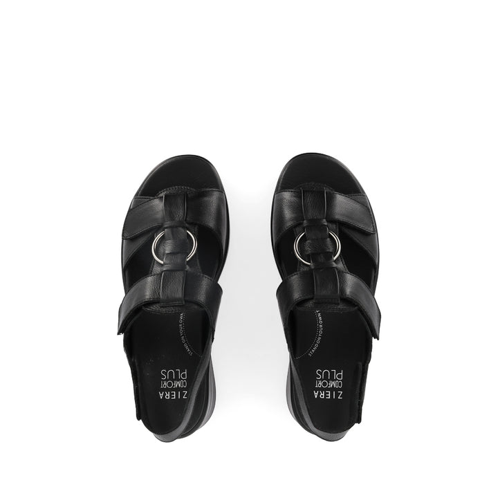 SASSON XW - BLACK LEATHER/BLACK SOLE