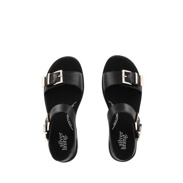 BELLBRAE - BLACK BLACK LEATHER